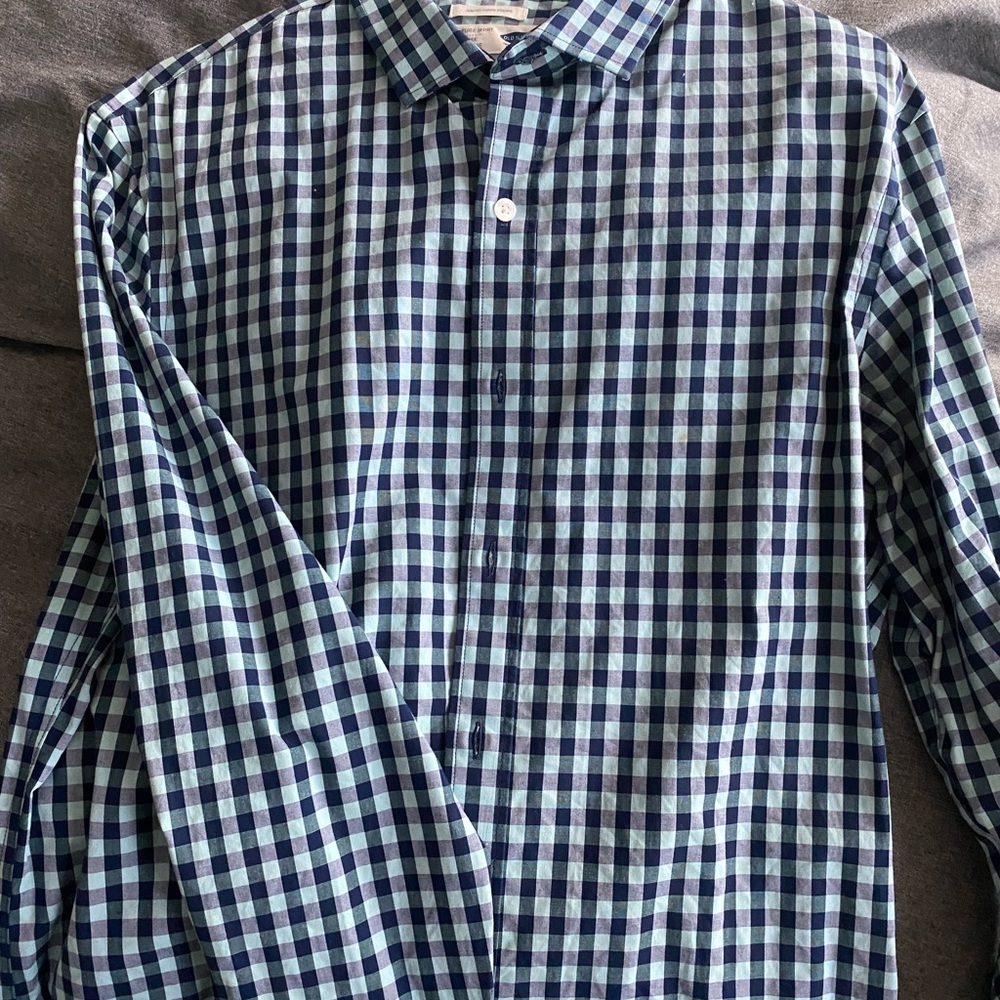 Men's Blue Checkered Shirt